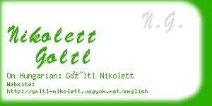 nikolett goltl business card